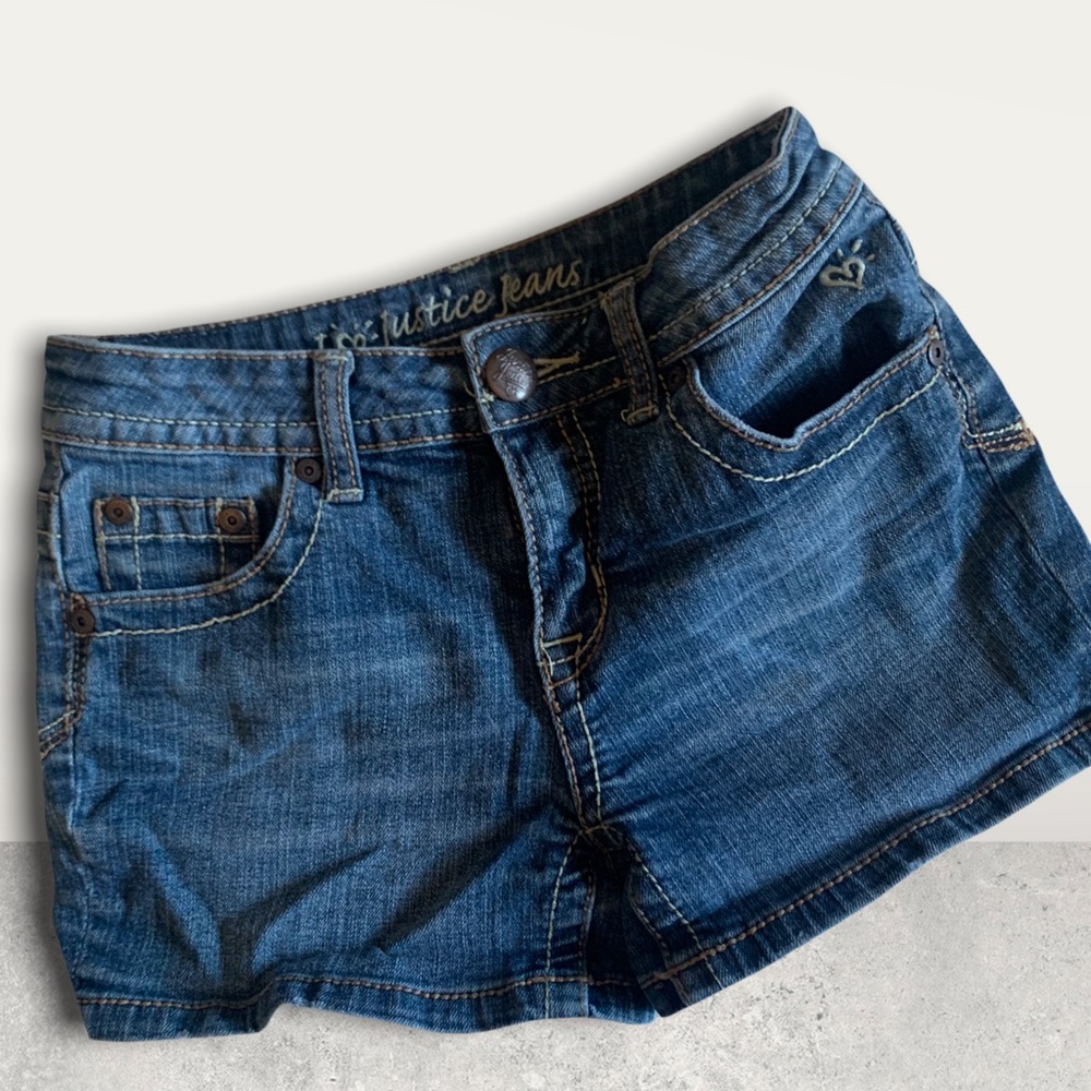 Girls Justice Jeans Shorts size 12 slim